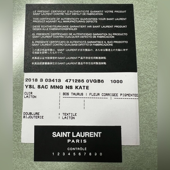 BNWT YSL Kate Monogram Small Heart-Studded Black Leather Crossbody Bag - Picture 7 of 7